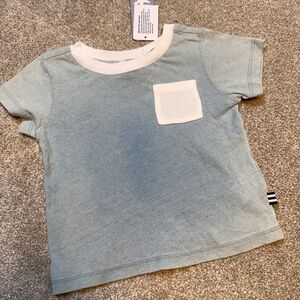 Splendid Light Blue Tee with White Pocket